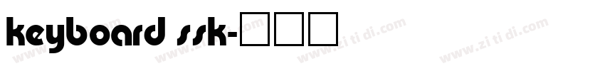 keyboard ssk字体转换